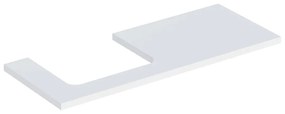Blat pentru lavoar Geberit One cu decupaj in stanga alb mat 120 cm