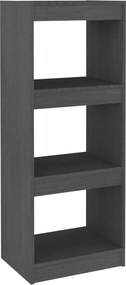 vidaXL Bibliotecă/Separator cameră gri 40x30x103,5 cm lemn masiv pin