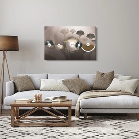 Tablou - Abstract maro-auriu (90x60 cm)