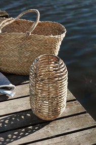 IB Laursen Lampa pentru lumanare COASTAL LIGHT din iarba de mare 37x20 cm