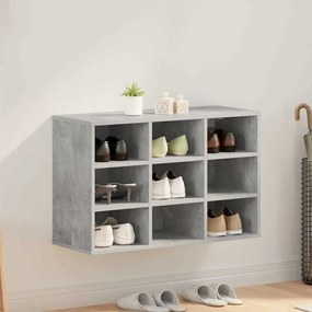 vidaXL Dulap pentru pantofi Gri beton 103x30x51 cm Lemn compozit