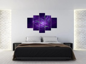 Tablou -abstracție violetă (150x105 cm)