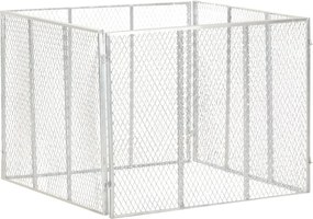 vidaXL Compostor de grădină, 100x100x77 cm, fier galvanizat