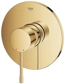 Baterie dus incastrata Grohe Essence auriu lucios Cool Sunrise fara corp ingropat