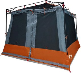 vidaXL Cort interior Gri și Portocalie 291 x 291 x 240 cm tafta