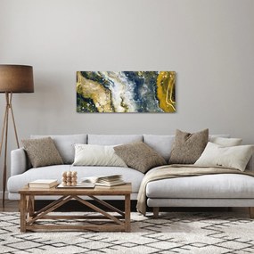 Tablou - Abstract auriu (120x50 cm)