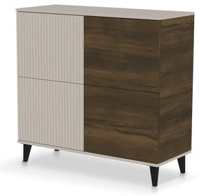 Comoda Random 2 KM-2 casmir/nuc/negru L100 cm