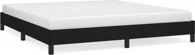 vidaXL Cadru de pat fără saltea, negru, 180x200 cm, textil