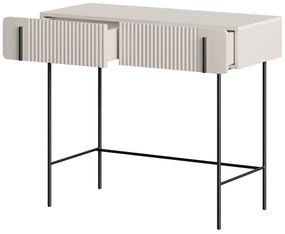 Masă de toaletă Malmi 100 cm - cașmir / picioare negre
