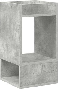 vidaXL Masă laterală Gri din beton 30 x 30 x 56 cm Lemn compozit
