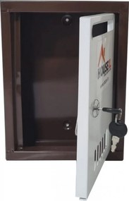 Cutie postala metalica cu 2 chei HouseXL® MailBox, Dimensiune 26X19.5X8 cm, Vopsita in camp electrostatic, Tabla groasa, Model cutie dreptunghiulara,
