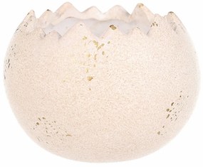 Cutie de flori din ceramică Shell pe o suprafațăplană , 17 x 13 x 9 cm