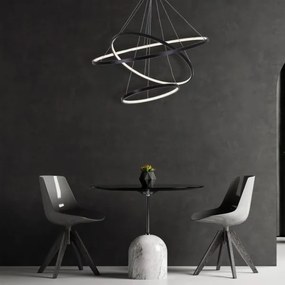 Lustră LED pe cablu LEA LED/60W/230V 4000K d. 80 cm negru