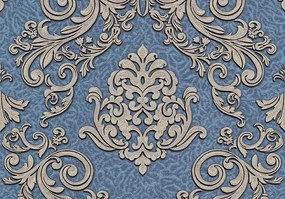 Tapet de vinil model Esmeralda Decor gri-albastru Art.6-1146