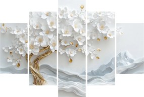 Tablou – Arborele vieții 3D elegant (150x105 cm)