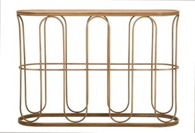 Masă consolă în culoare naturală din ratan 32x110 cm Samui – Mauro Ferretti