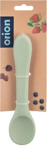 Lingură pentru copii verde salvie din silicon – Orion