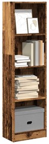 vidaXL Bibliotecă, lemn vechi, 40x24x143 cm, lemn prelucrat