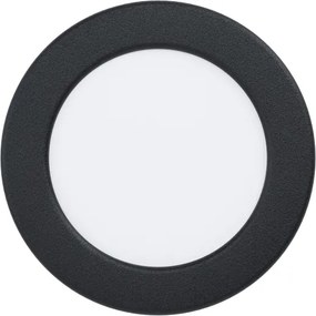 Eglo 901426-LED FUEVA-Z Plafonieră LED RGBW pentru baie, 5W/230V, Ø12 cm, IP44, negru