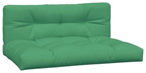 Perne pentru canapea paleti, 2 buc, verde 2, Verde, 120 x 80 x 10 cm