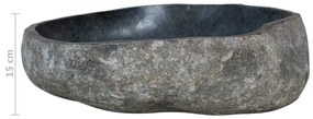 Chiuveta din piatra de rau, 38-45 cm, oval 38-45 cm
