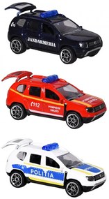 Set majorette dacia duster sos cu masina de jandarmerie, salvare si politie