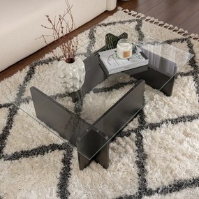 Masă de cafea Flavio Wooden Black