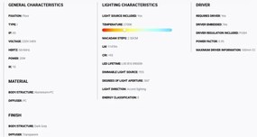 Stalp LED iluminat exterior simetric 360º IP65 RUSH 80cm 2700K DALI
