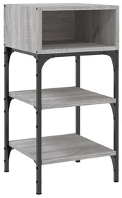 825889 vidaXL Noptieră, gri sonoma, 35x34,5x70 cm, lemn compozit
