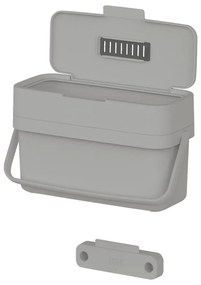 Recipient pentru deșeuri compostabile gri 4 l Duo – Joseph Joseph