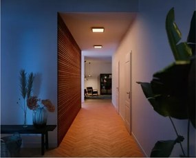 Philips Hue AURELLE - plafonieră LED dimmabilă, 19W/230V, 30x30 cm, negru