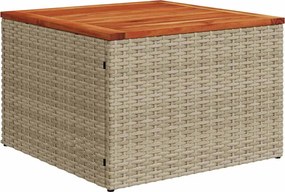 vidaXL Set de canapele pentru grădină 7 pcs Beige și gri deschis