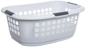 Coș de rufe din plastic, alb, 51 l
