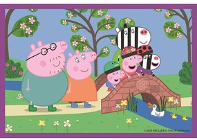Purcelușa Peppa Duck Pond cuburi de poveste 6 bucăți de la Clementoni