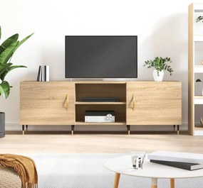Comoda TV, stejar sonoma, 150x30x50 cm, lemn compozit