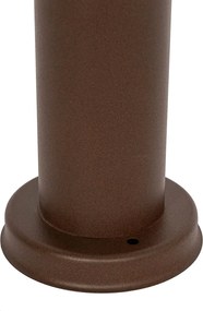 Stâlp de exterior ruginiu maro cu opal 45 cm IP44 - Rox