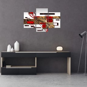 Tablou cu abstracție (90x60 cm)