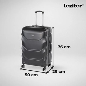 TraveLux Max X gurulós bőrönd szett fekete