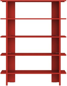 Bibliotecă roșie din metal 120x156x37 cm Hes – noo.ma