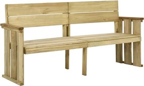 vidaXL Bancă de grădină, 172 cm, lemn de pin tratat