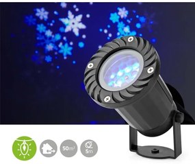 Proiector LED de fulgi de zăpadă de Crăciun pentru exterior Nedis CLPR1 5W/230V IP44