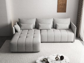 Colțar extensibil dumonde cu ladă de depozitare si sezut confortabil din spuma high-density, Malta Euphoria Dove II 235x185 cm