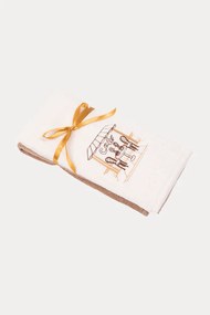 Prosoape de bucătărie CAFE, 2 buc Crem-Bej / Cream-Beige Set (2 buc, 40x60 cm)