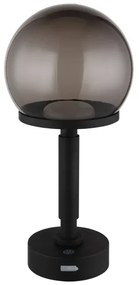 Lampă LED tactilă reîncărcabilă de masă Globo 21034S HAKU LED/2,5W/5V 2700/4000/6500K black