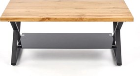 Masuta cafea XENA, negru/stejar natural, 110x60x45 cm