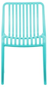 Scaun de dining turcoaz din plastic Glee – Leitmotiv