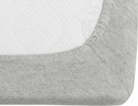 Cearsaf Frotir cu elastic EXCLUSIVE 160 x 200 cm gri deschis