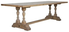 Masa dining, natur, din lemn masiv de pin, cu extensie, L180 cm, Bastide