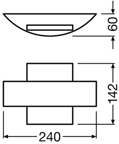 Aplică LED de exterior SHIELD LED/11W/230V IP44 Ledvance