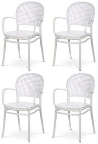Set de scaune de sufragerie CT-746 WT, 4 buc